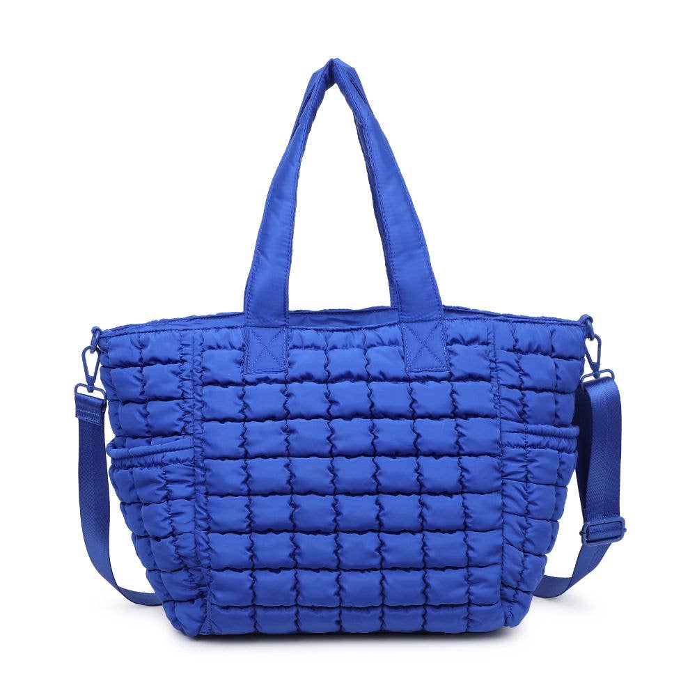 Dreamer - Quilted Nylon Tote: Cream