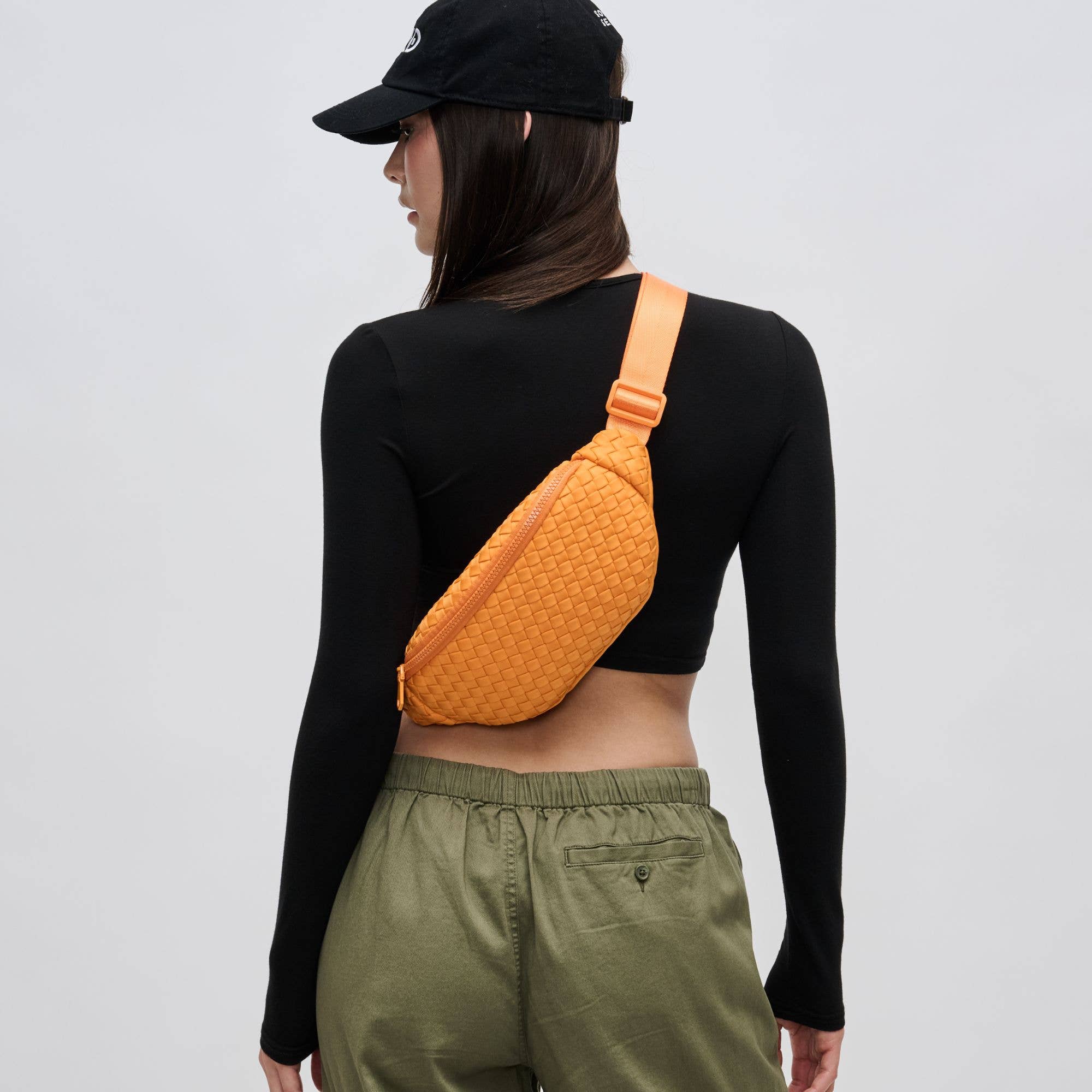 Aim High  Woven Neoprene Belt Bag: Neon Yellow