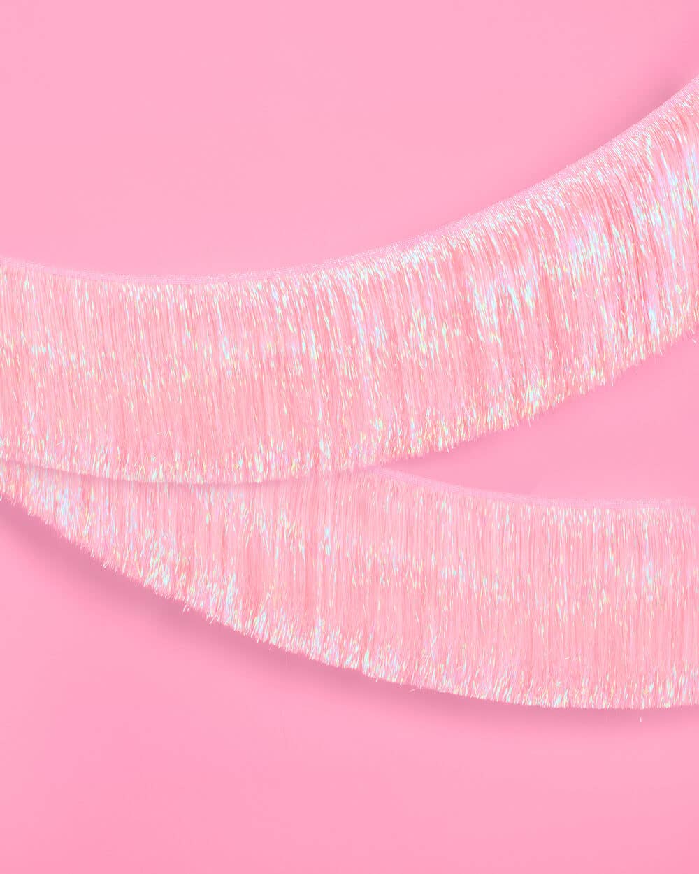 Pretty in Pink Fringe - light pink fringe banner