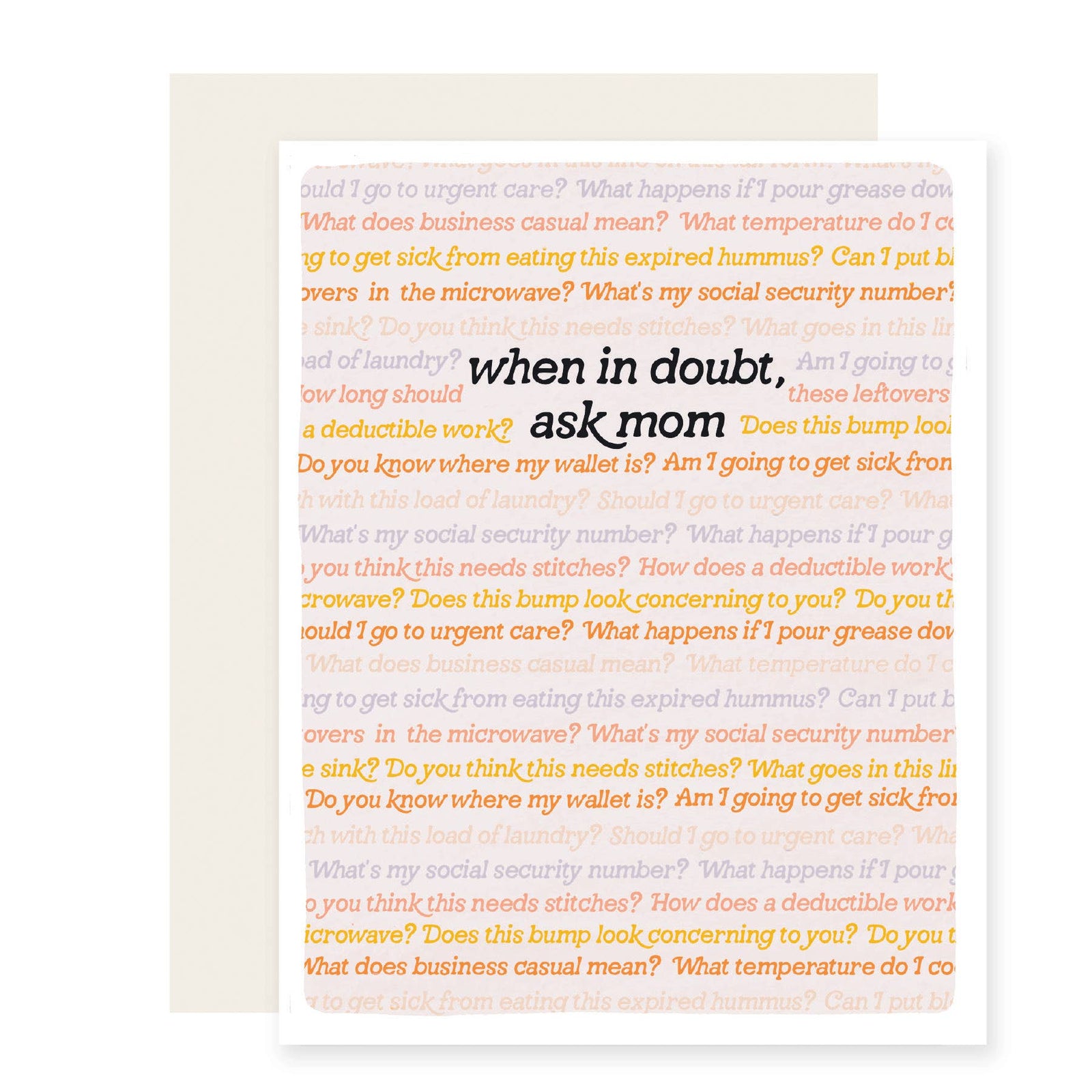 When in Doubt Ask Mom | Mother's Day Card