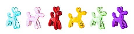 Holiday Ceramic Dog Ornaments  - 3.25" tall