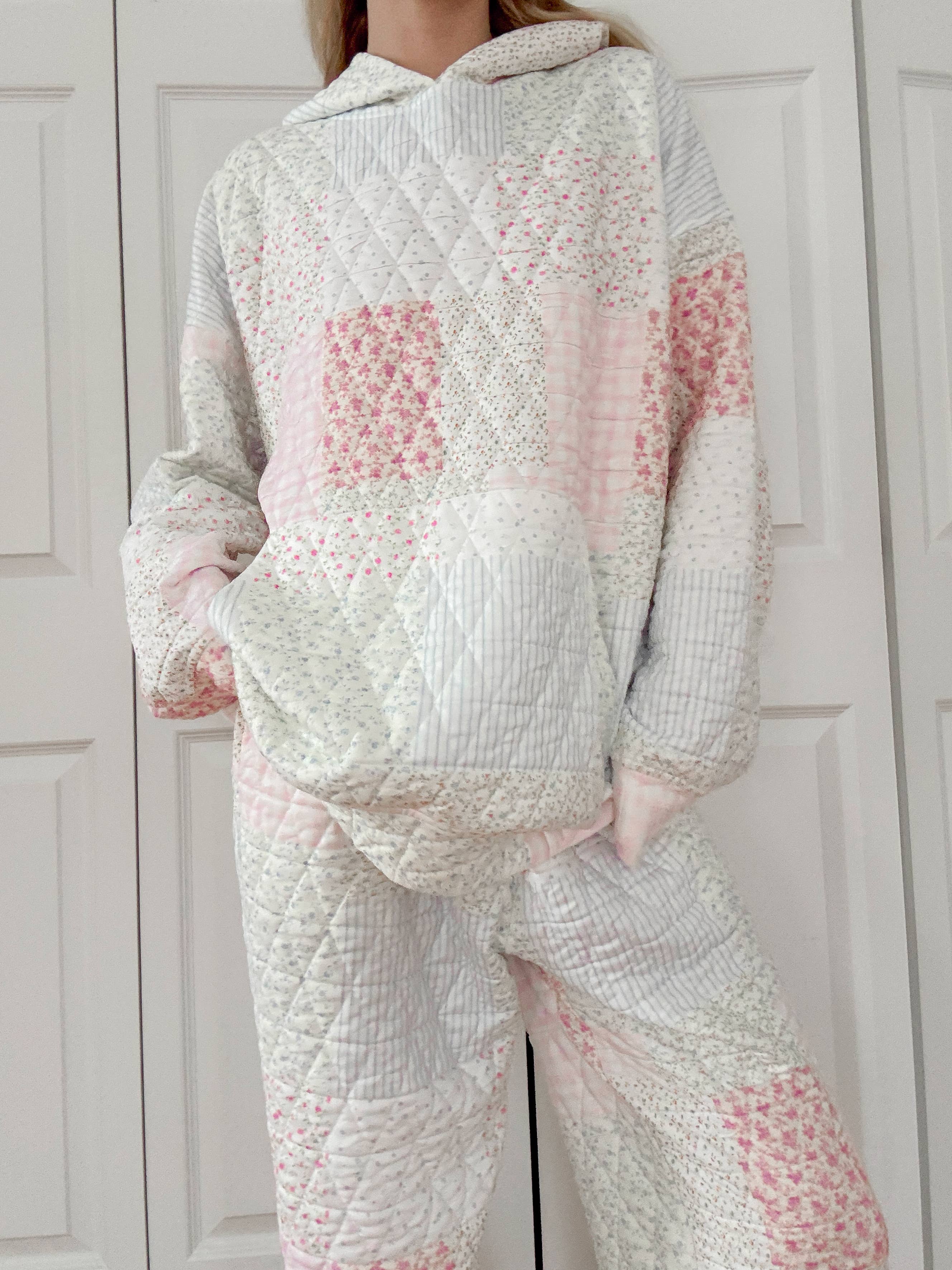 Quilted Pastel Hoodie: Pastel