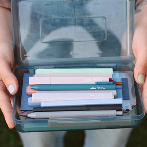 Bible Journaling Set – Gel Pens, Highlighters, Sticky Notes, Stickers & Pencil Case Options: Purple / Set 2