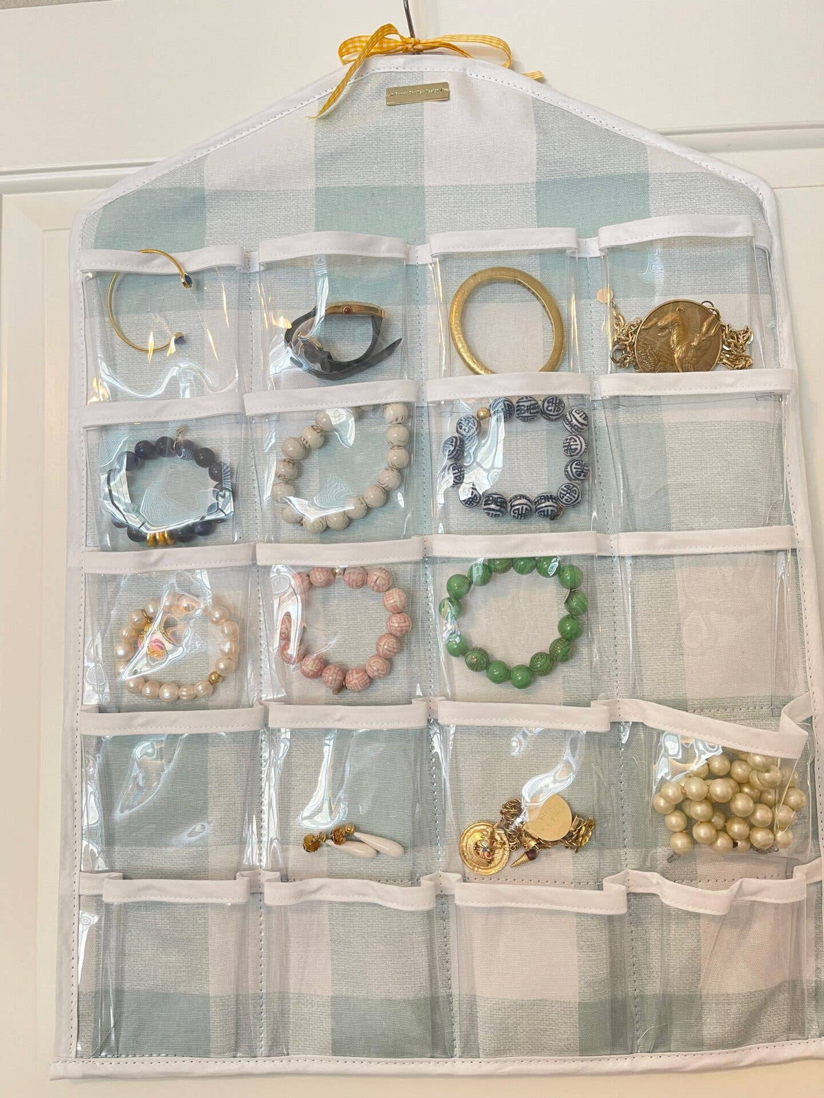 The Mildred Jewelry Caddy - Blue Sky's Gingham: Red and White Gingham