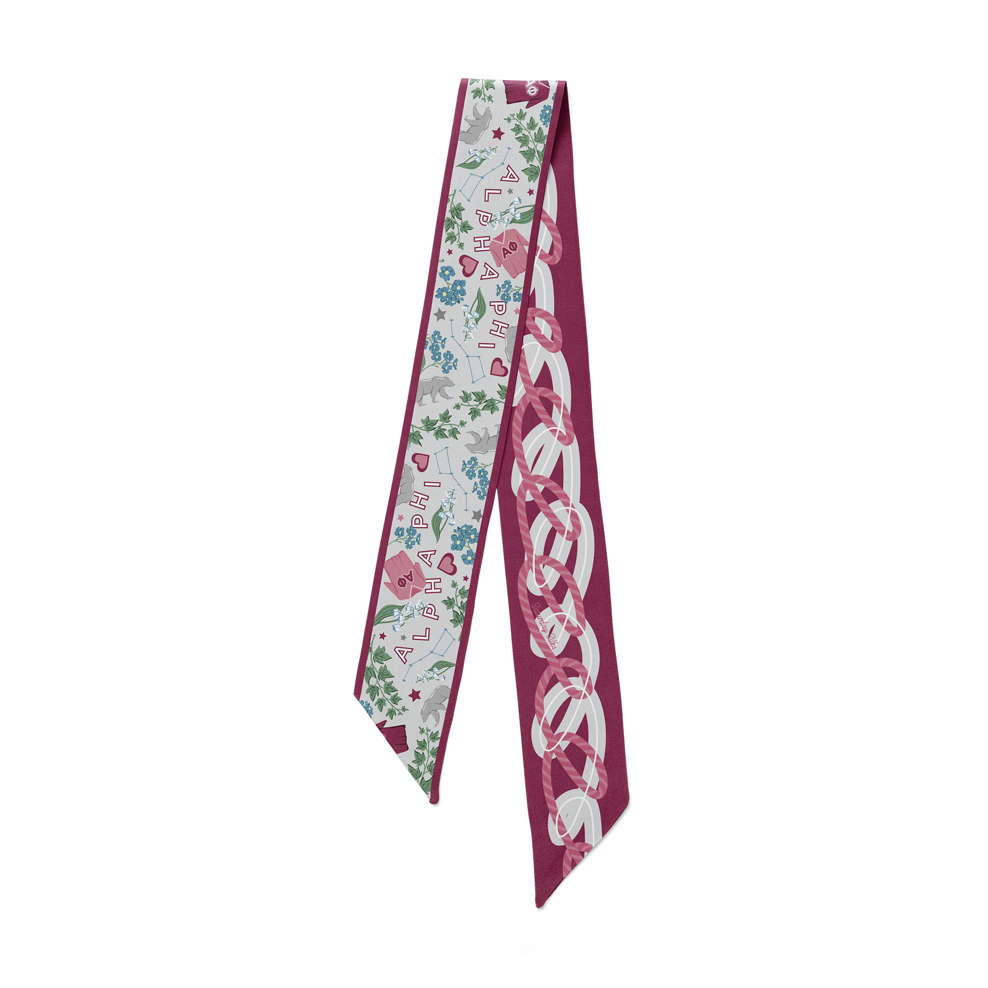 Alpha Phi Skinny Scarf