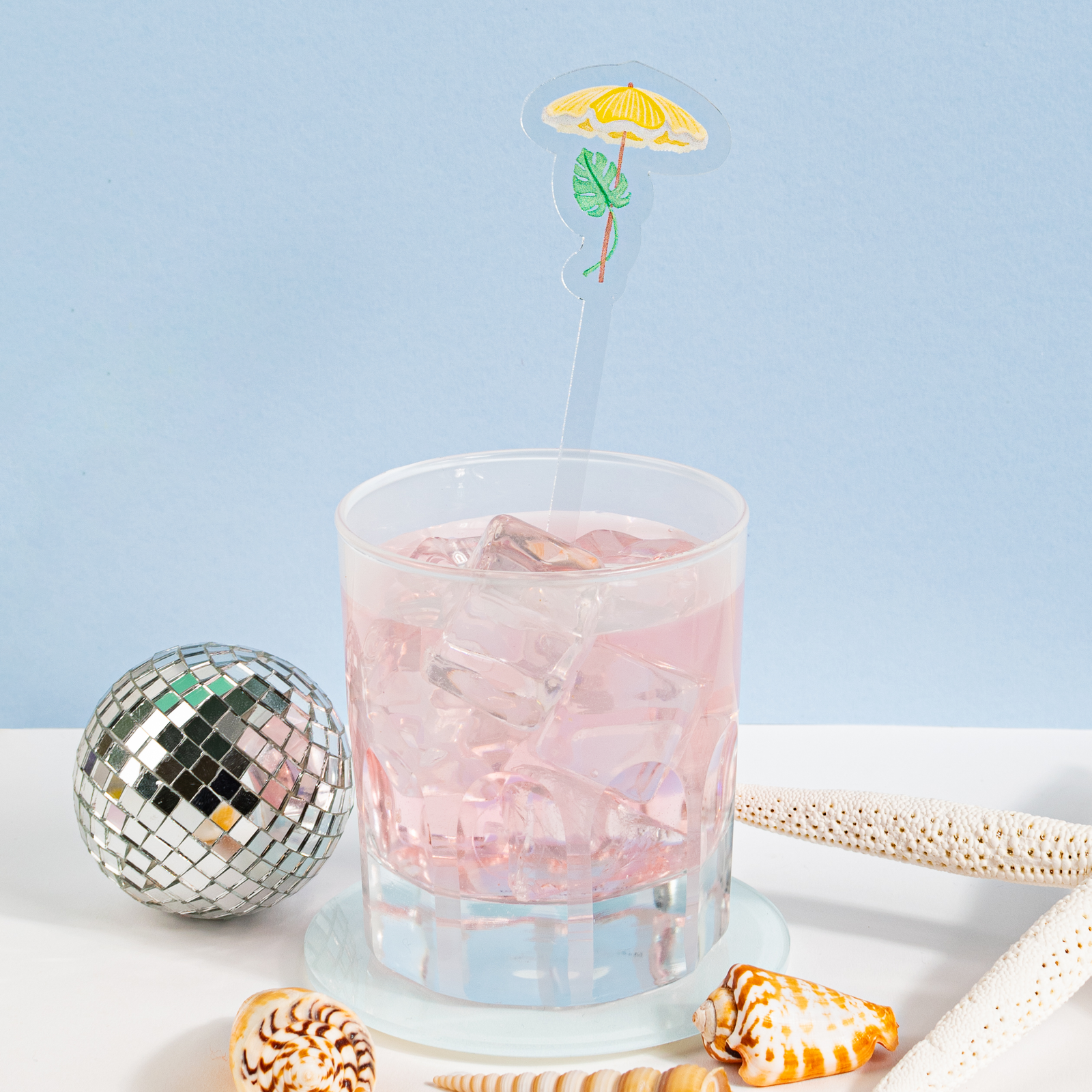 WS - Beach Umbrella Acrylic Stir Stick