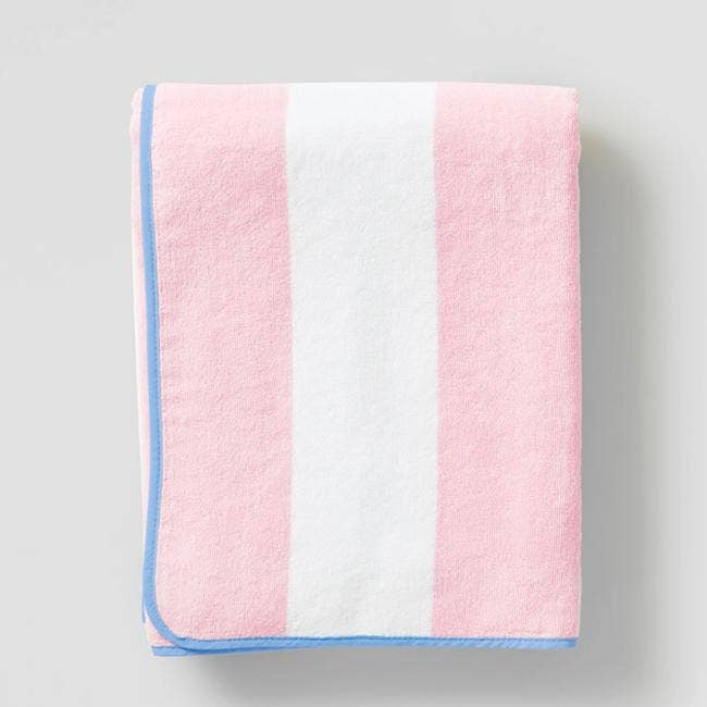 Beach Towel: Light Blue Stripe