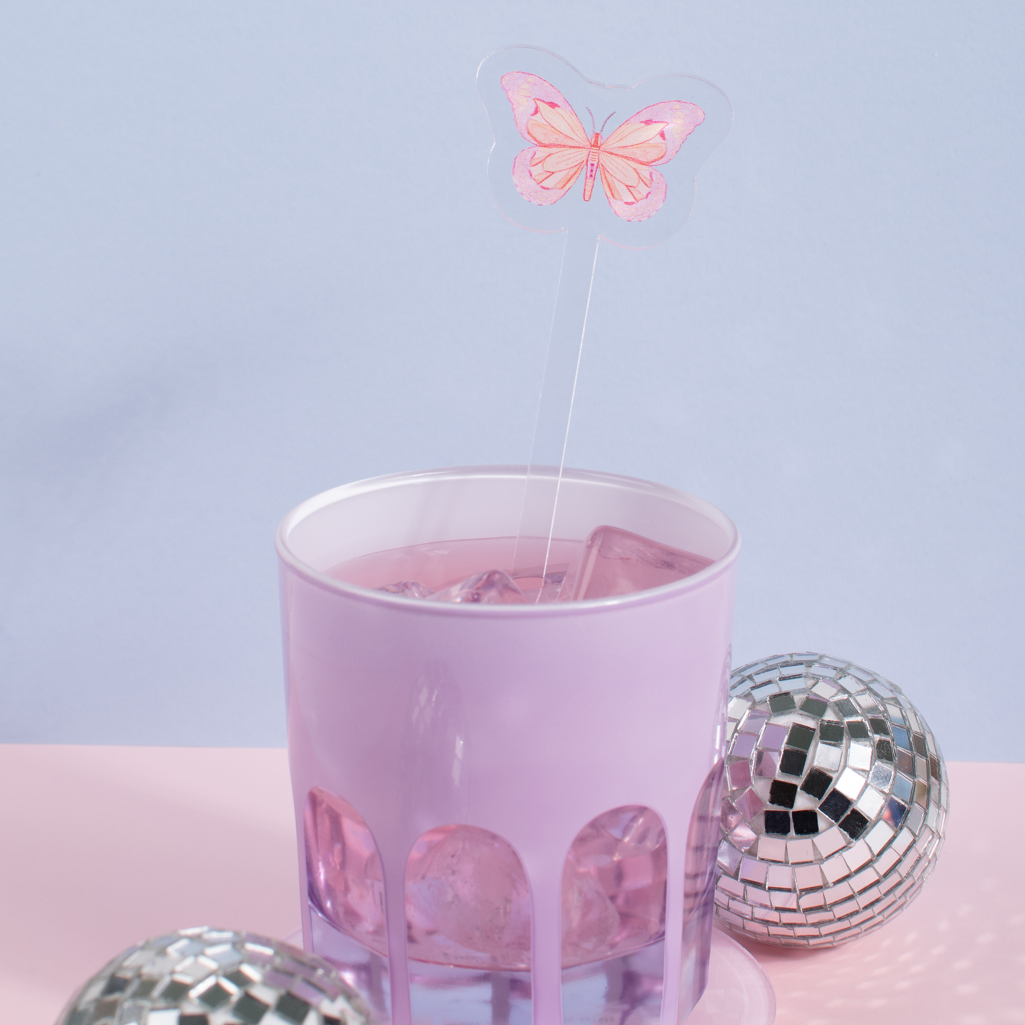WS - Butterfly Acrylic Stir Stick