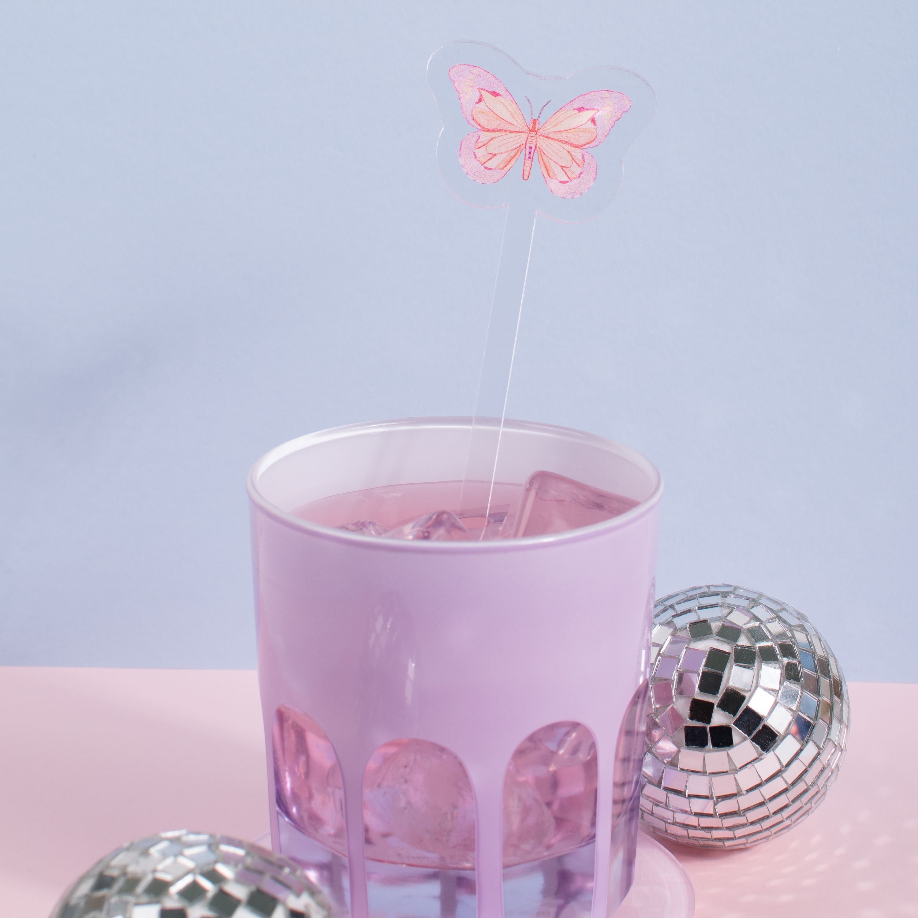WS - Butterfly Acrylic Stir Stick