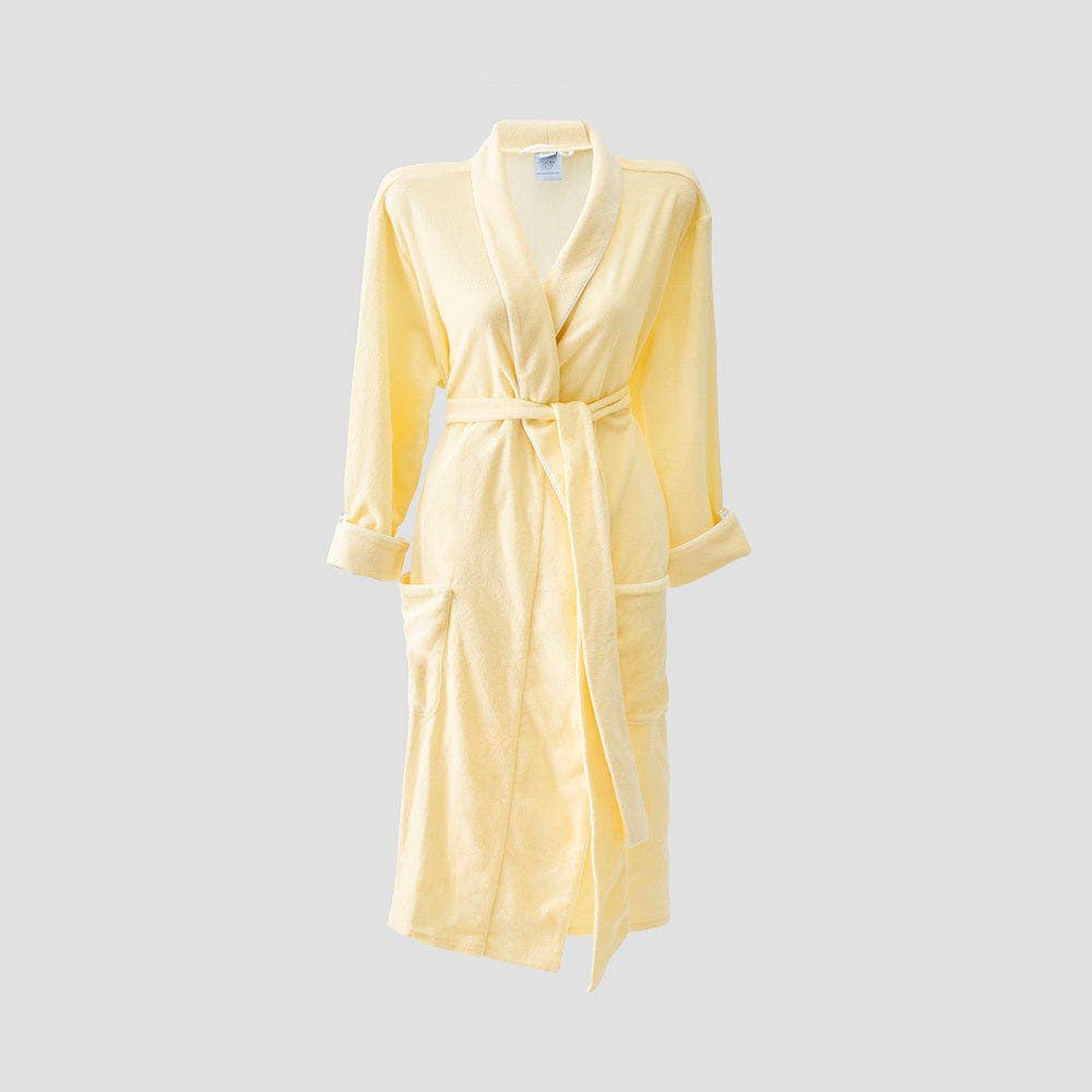 white christmas dresses Deluxe Spa-Style Women Cotton Loop Terry Kimono Bathrobe – towelnrobe main image 0