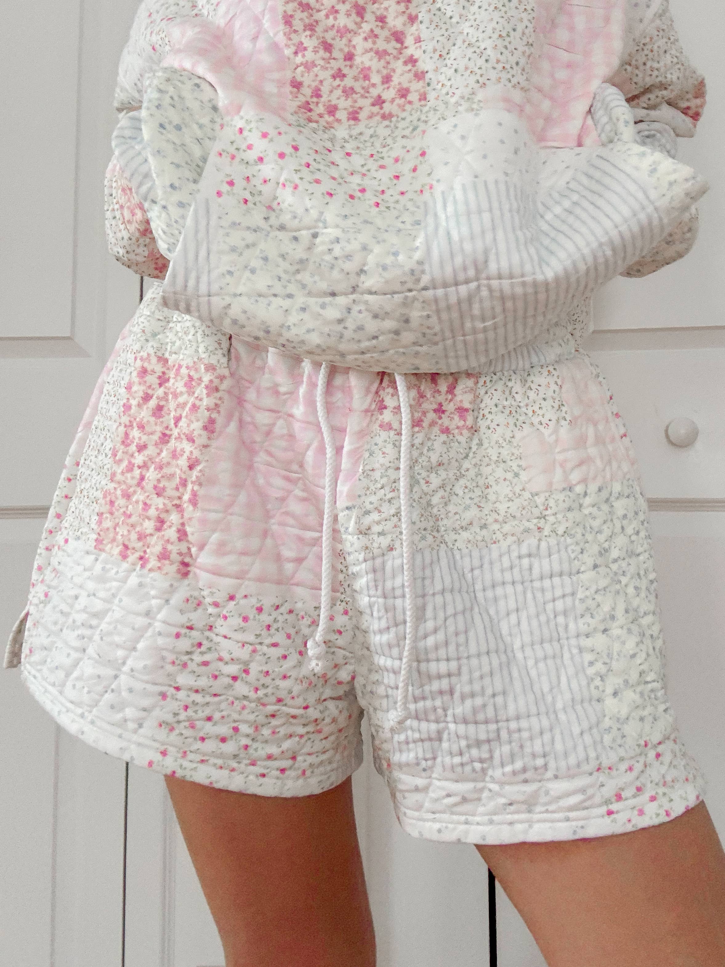 Quilted Pastel Shorts: Pastel