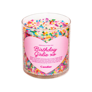 Birthday Girlie Sweet Vanilla Jar Filled Candle Home Gift