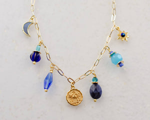 Zodiac Charm Necklace: Earth / Capricorn