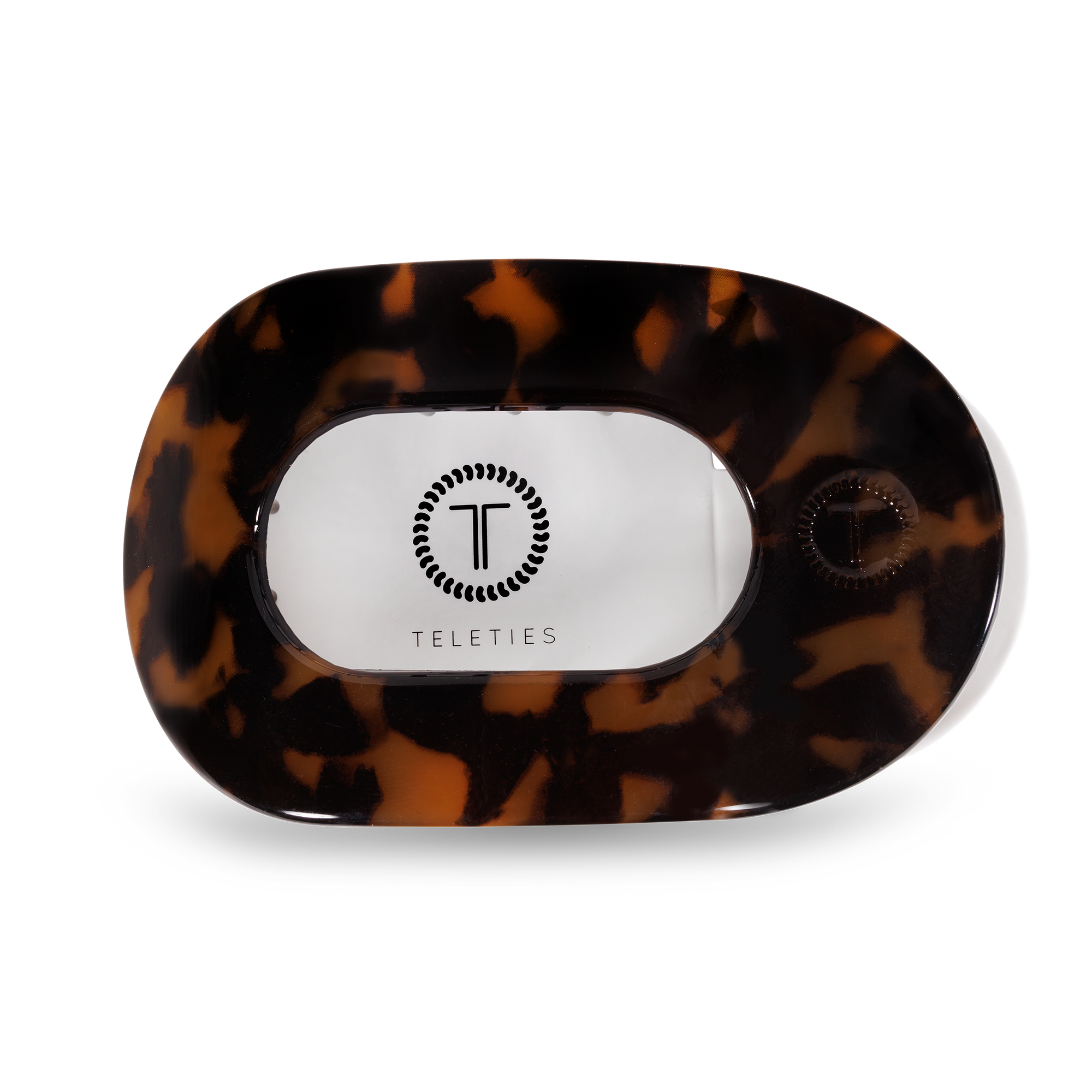 Round Flat Hair Clip | Large | Tortoise