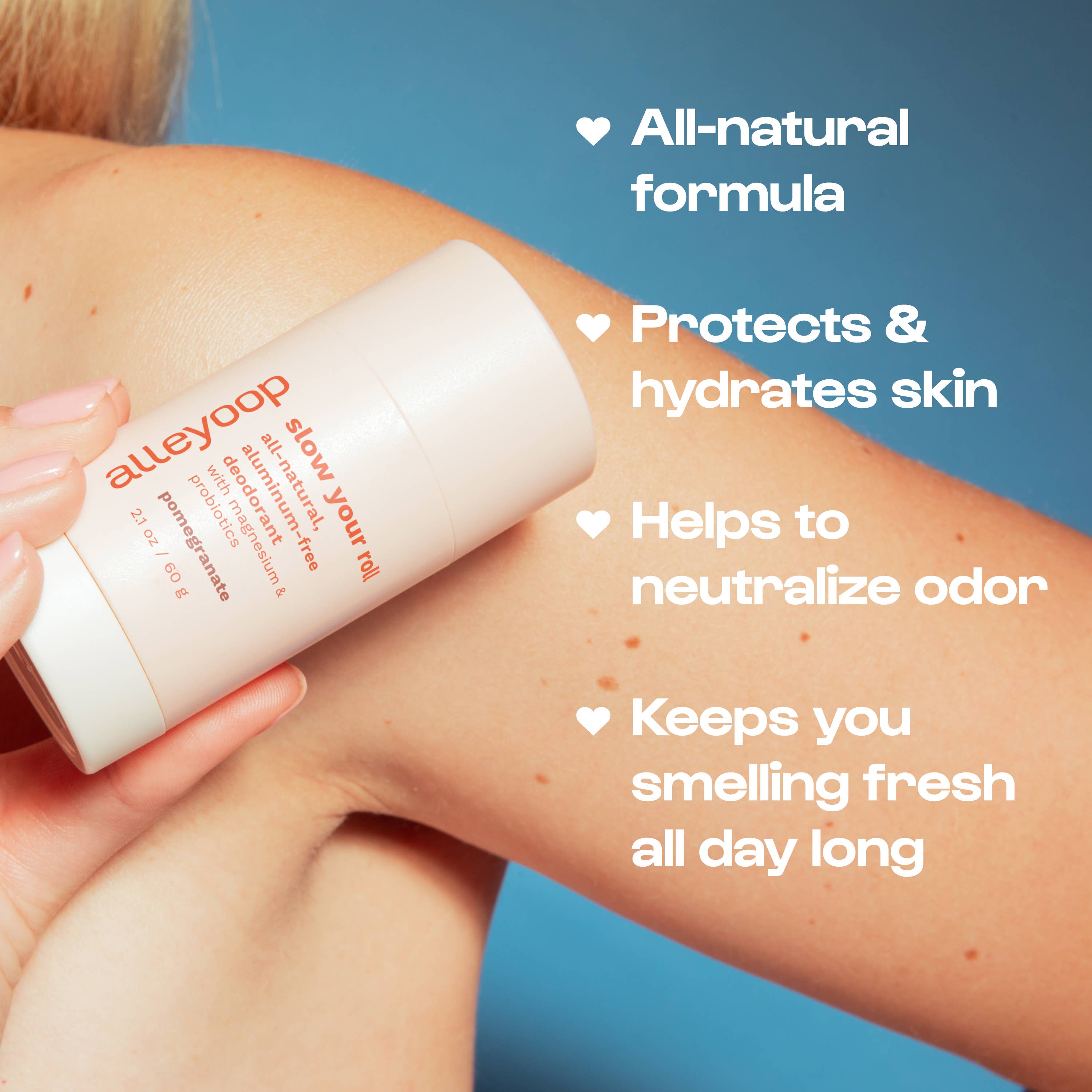 Slow Your Roll Natural Deodorant - Pomegranate Scent: Full - 60g