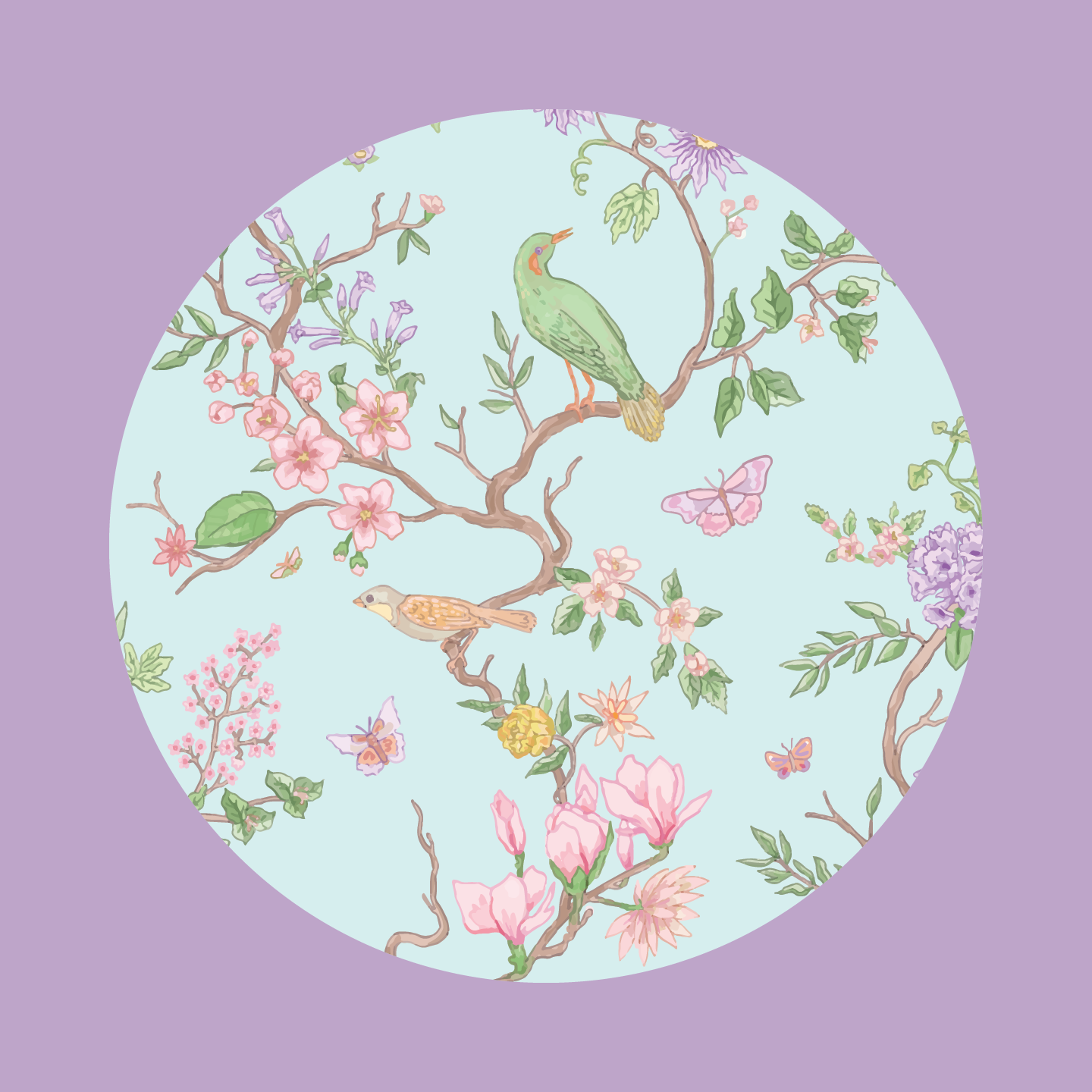 WS - Chinoiserie in Blue Coaster Set of 4 coasters (min qty of 3 sets) $20 / $40 per set