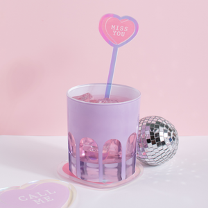 Valentines Acrylic Stir Stick