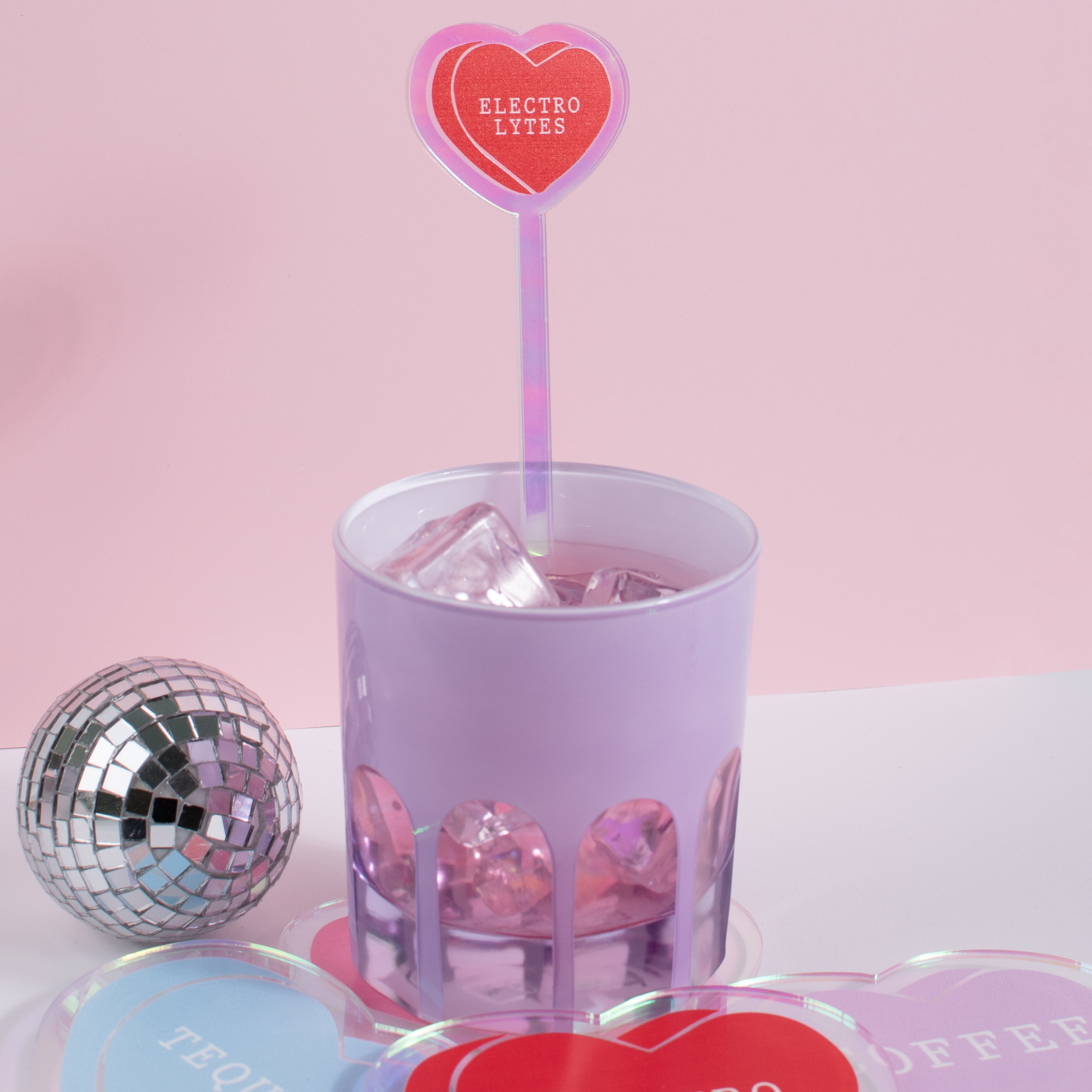 Valentines Acrylic Stir Stick