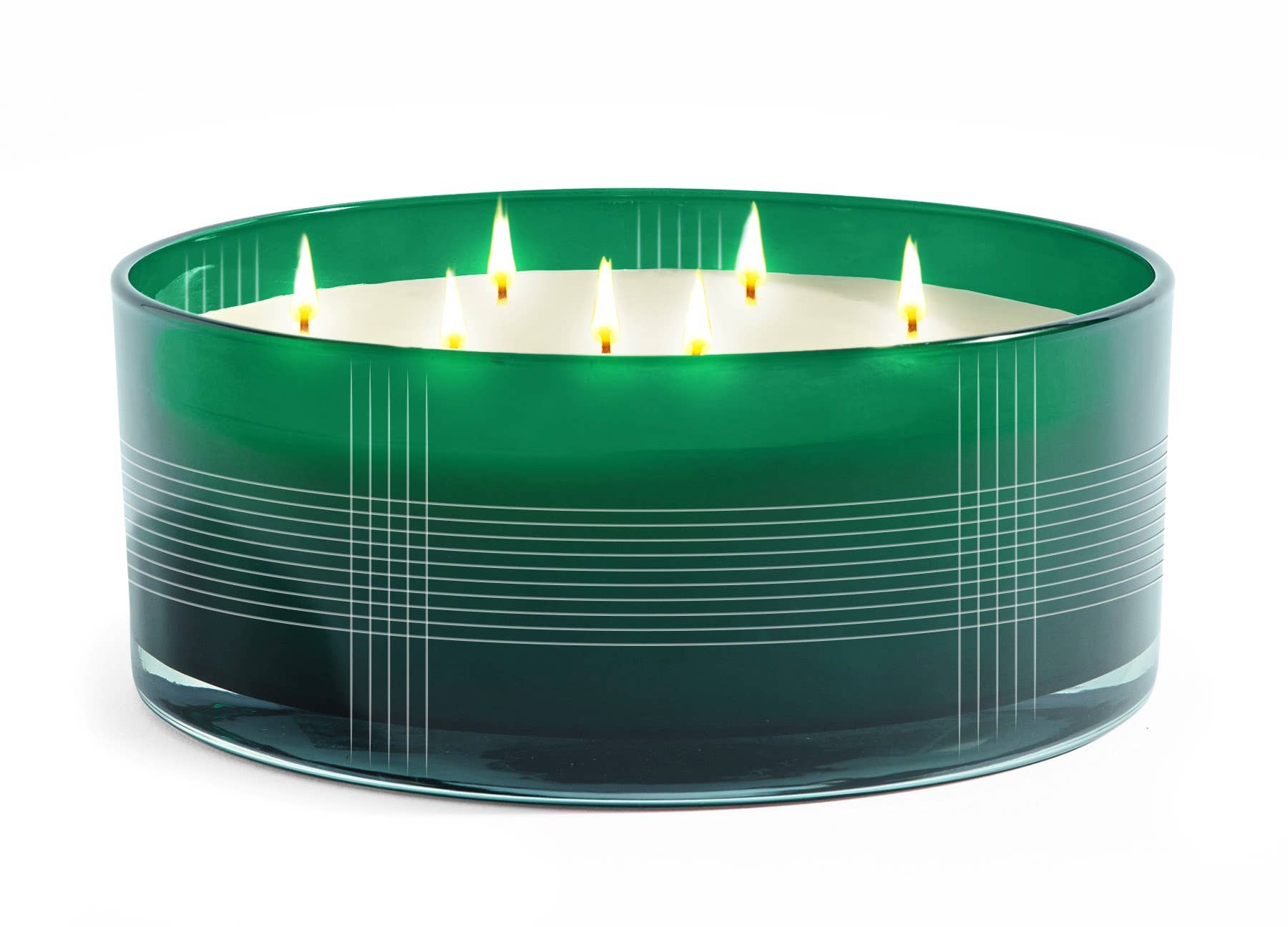 Mistletoe & Holly Plaid XL 60oz Centerpiece 7 Wick Candle