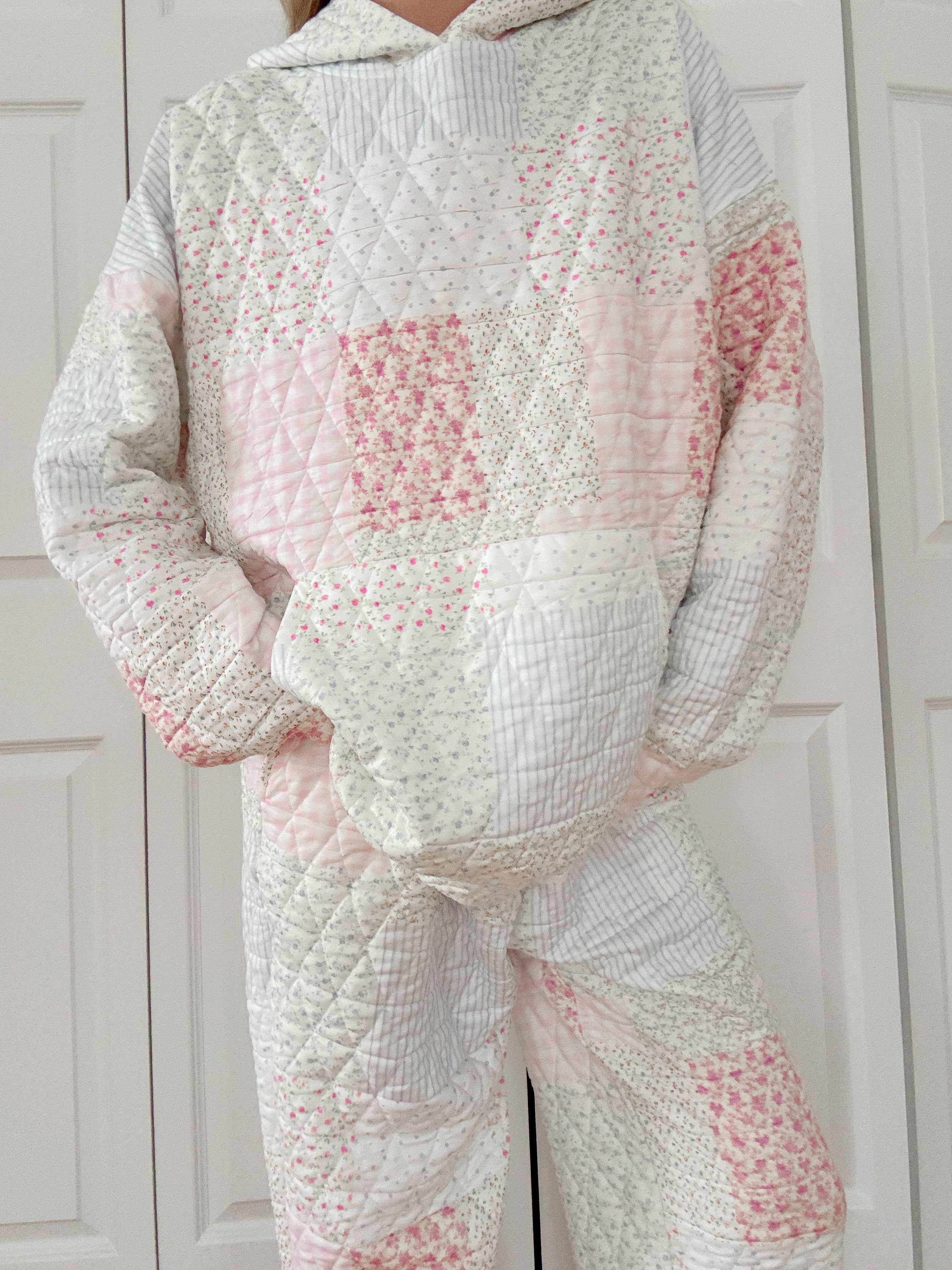 Quilted Pastel Hoodie: Pastel