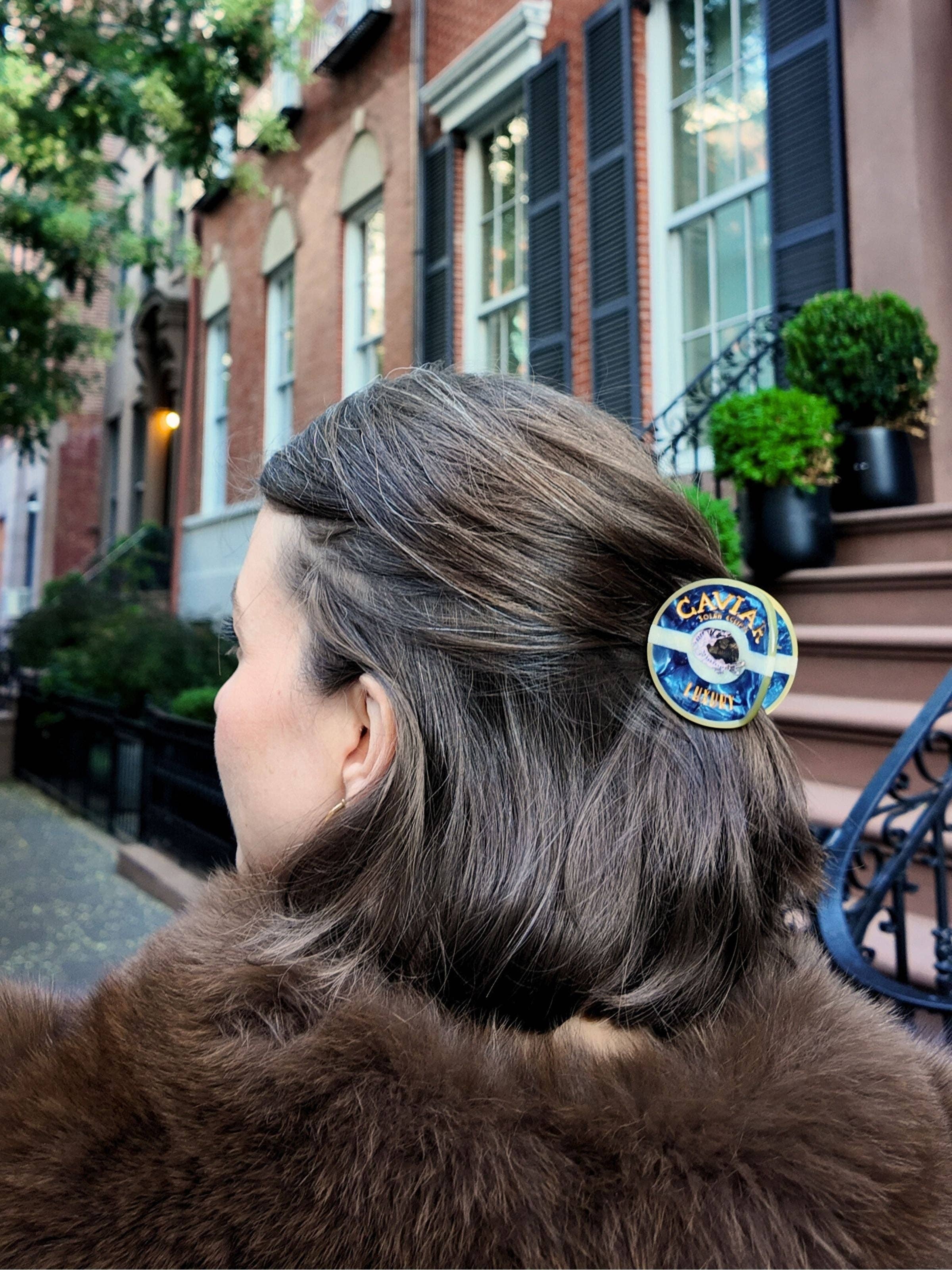 Hand-painted Caviar Claw Hair Clip | Eco-Friendly