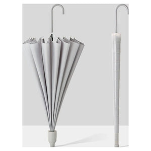 Elegant Long Stick Umbrella with  Extendable Cover: Black