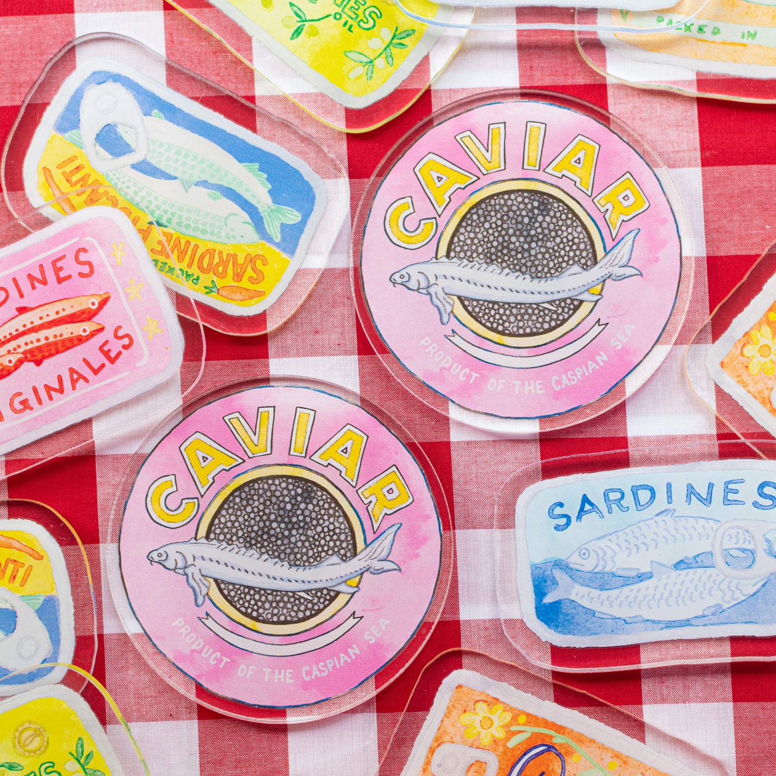 ws - Pink Caviar Thick coasters