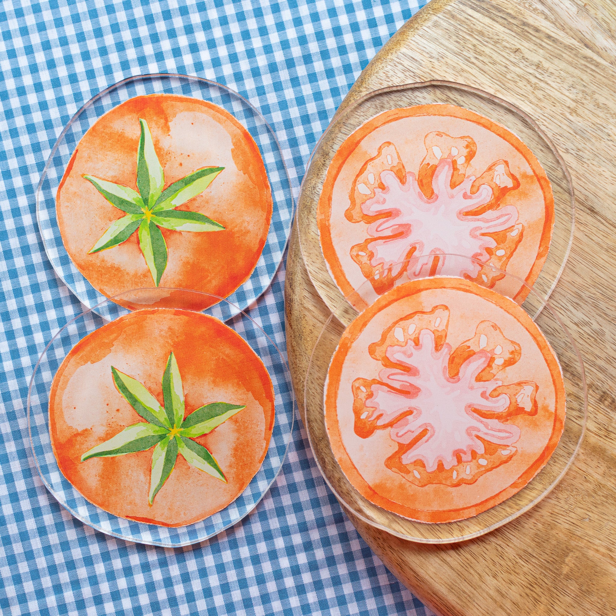 Thick coasters set of 2