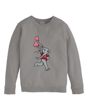 Youth Big Al Heart balloons Crewneck