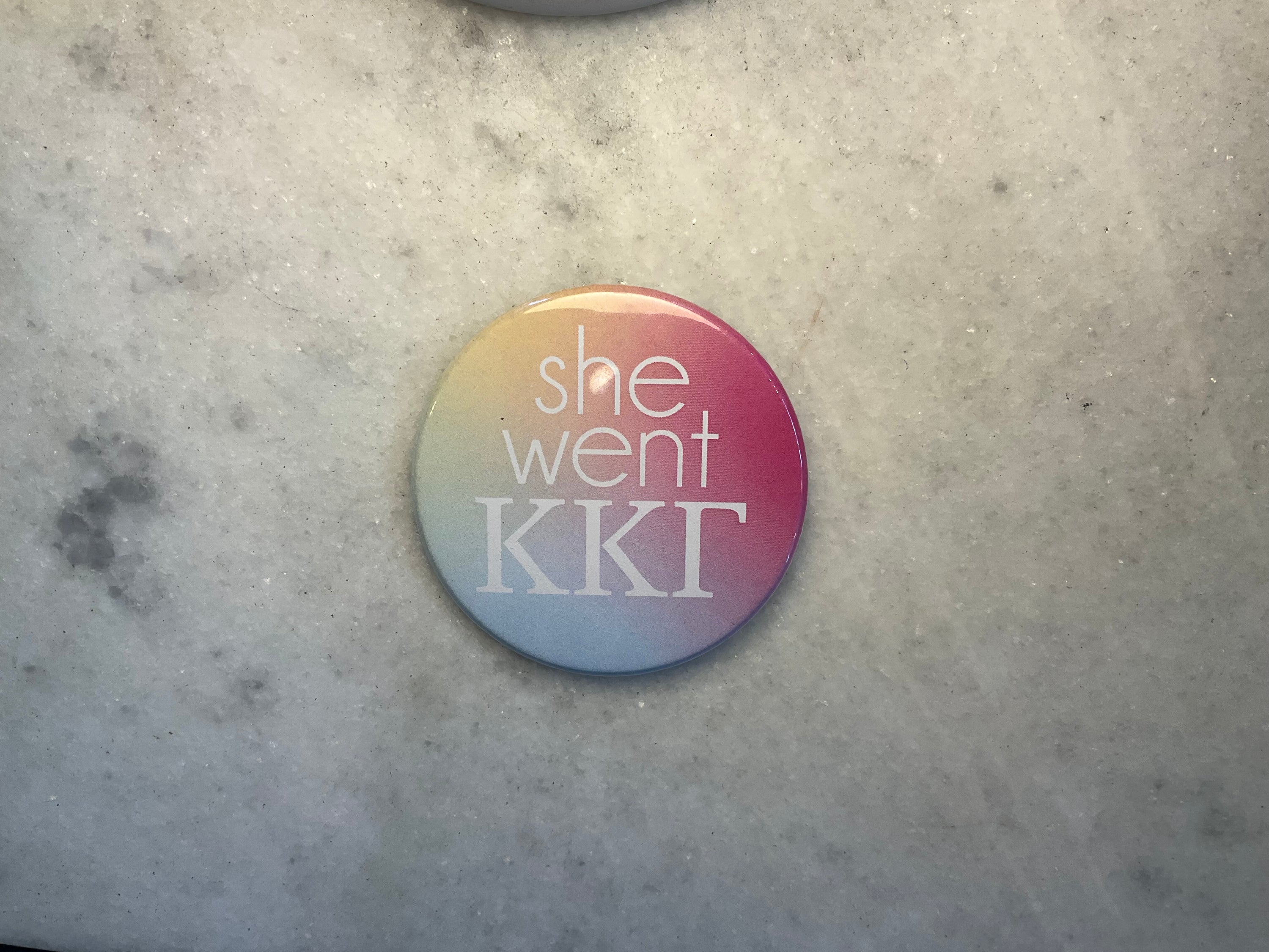She Went ___ Button