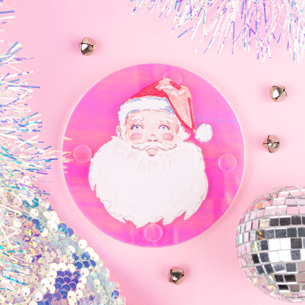 Santa Holographic Coaster