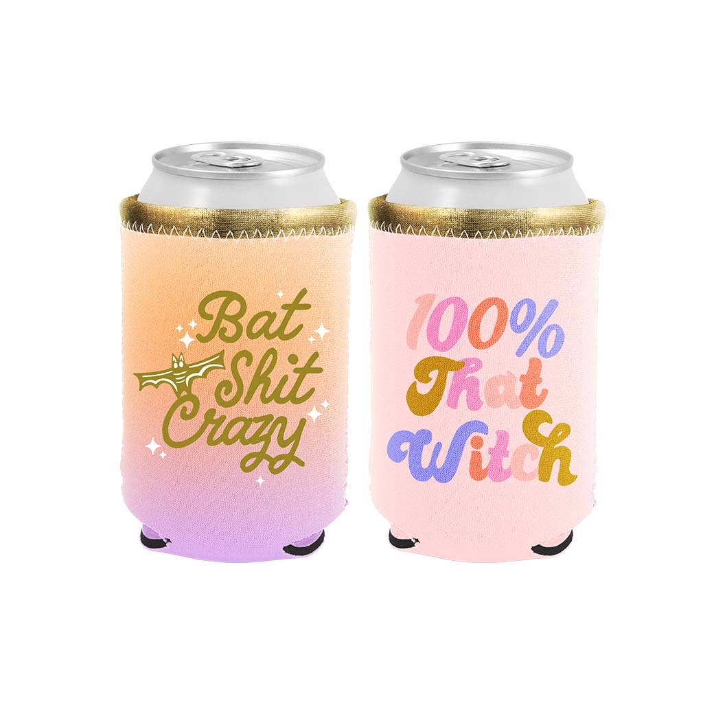 Halloween Reversible Can Cooler: Ghouls Just Wanna Have Fun