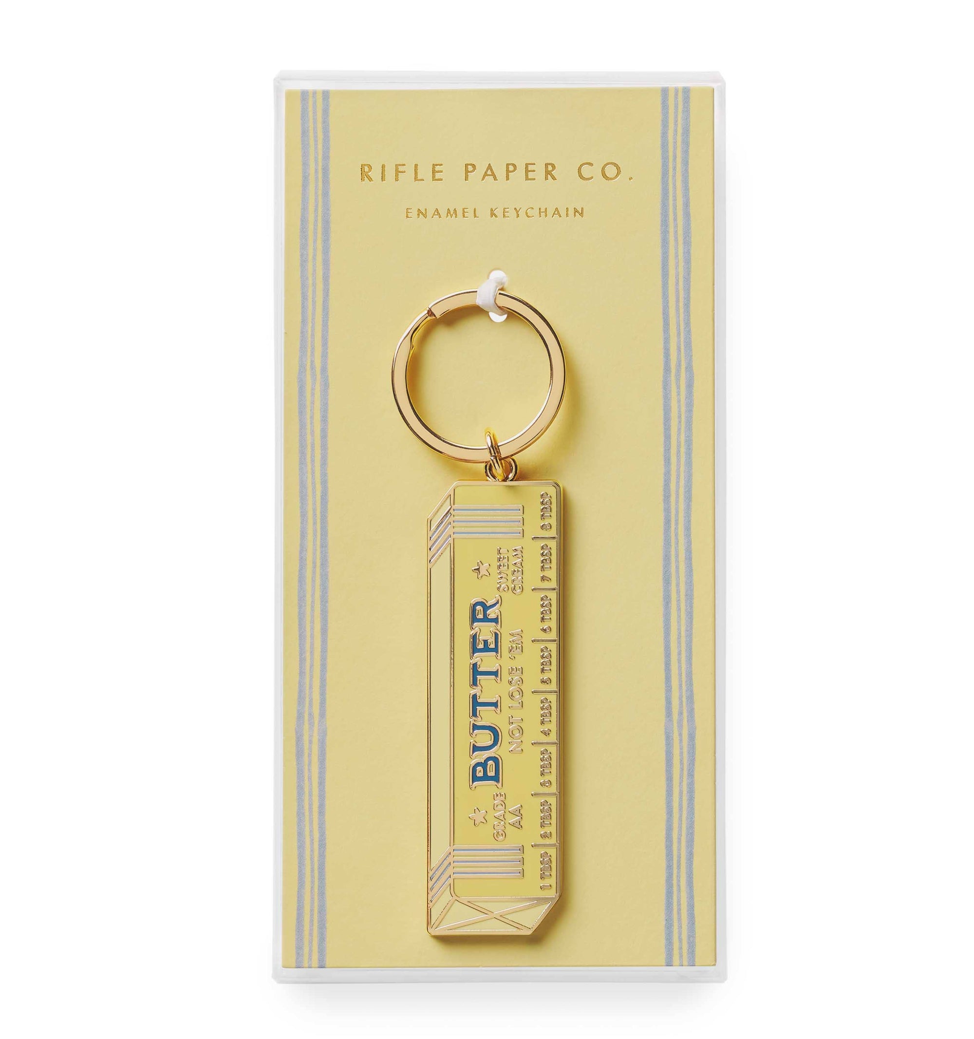 Butter Not Lose 'Em Enamel Keychain
