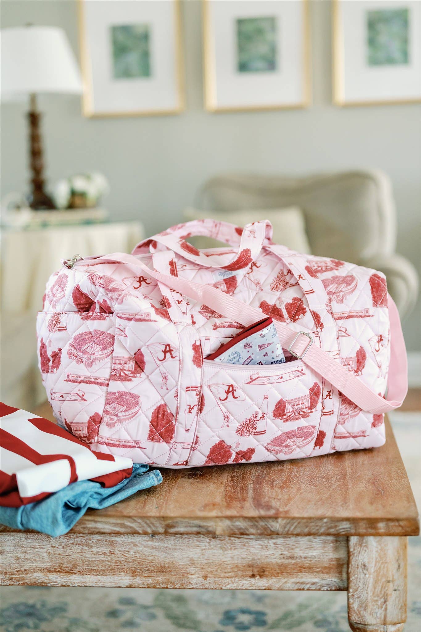 Licensed University of Alabama Quilted Duffle