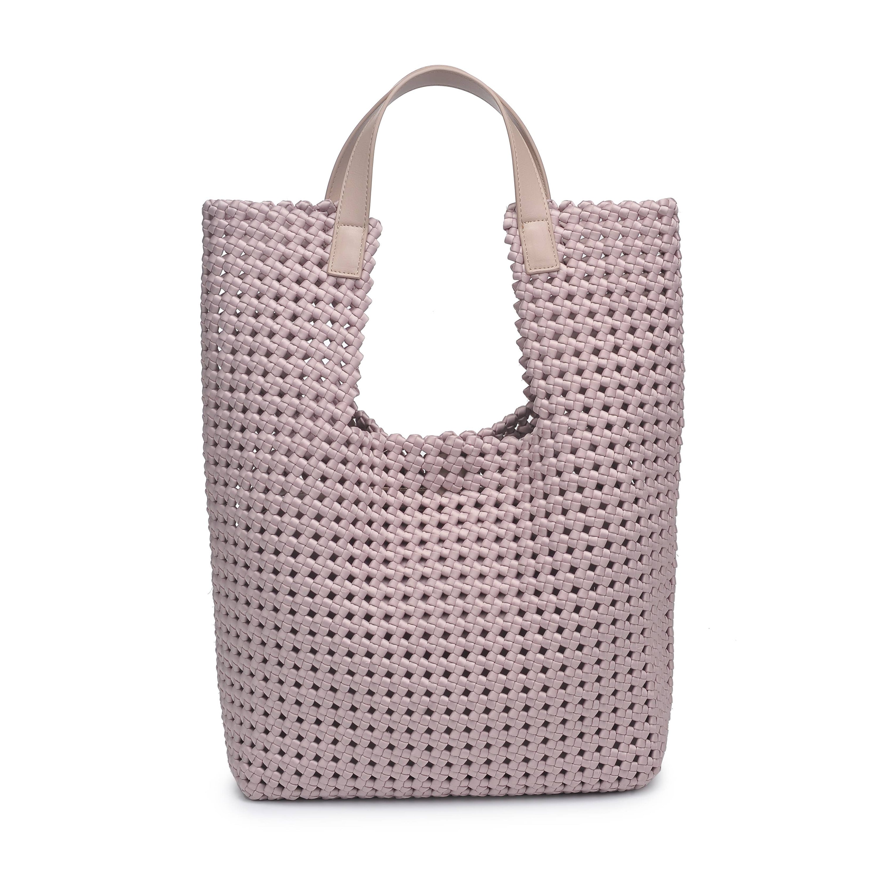 Zenith Zen - Hand Woven Knot Tote: Nude