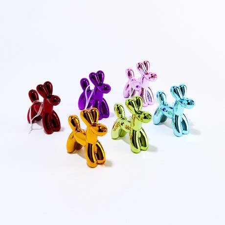 Holiday Ceramic Dog Ornaments  - 3.25" tall