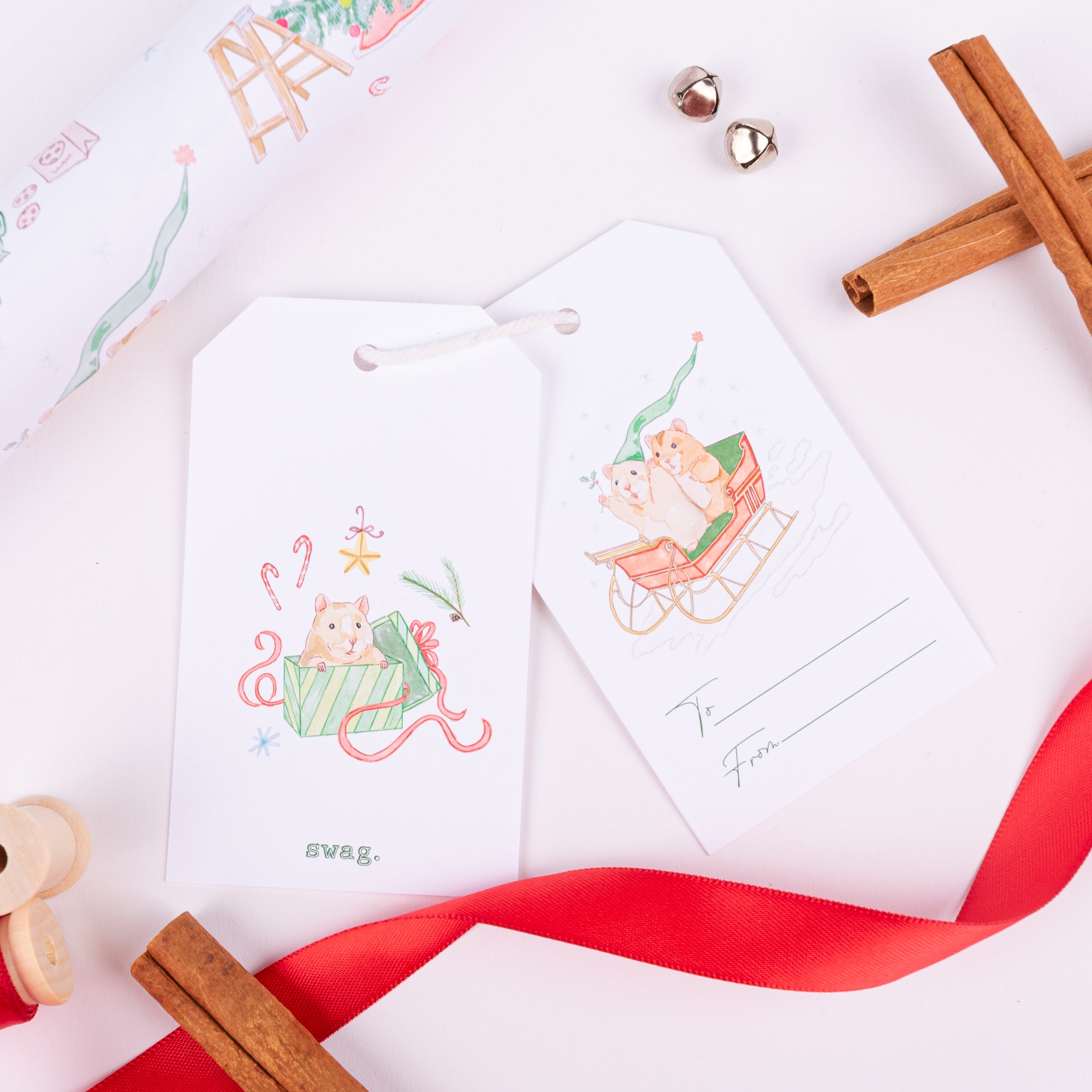 Hamster Wrapping Paper and Gift Tags