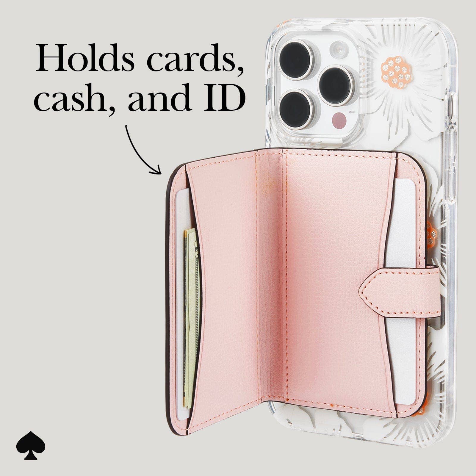 Kate spade new york Morgan Wallet MagSafe Chalk Pink: Chalk Pink
