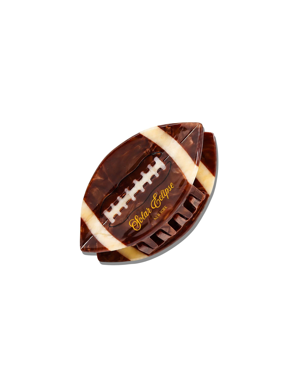 Hand-painted Vintage Football Claw Hair Clip | Eco-Friendly