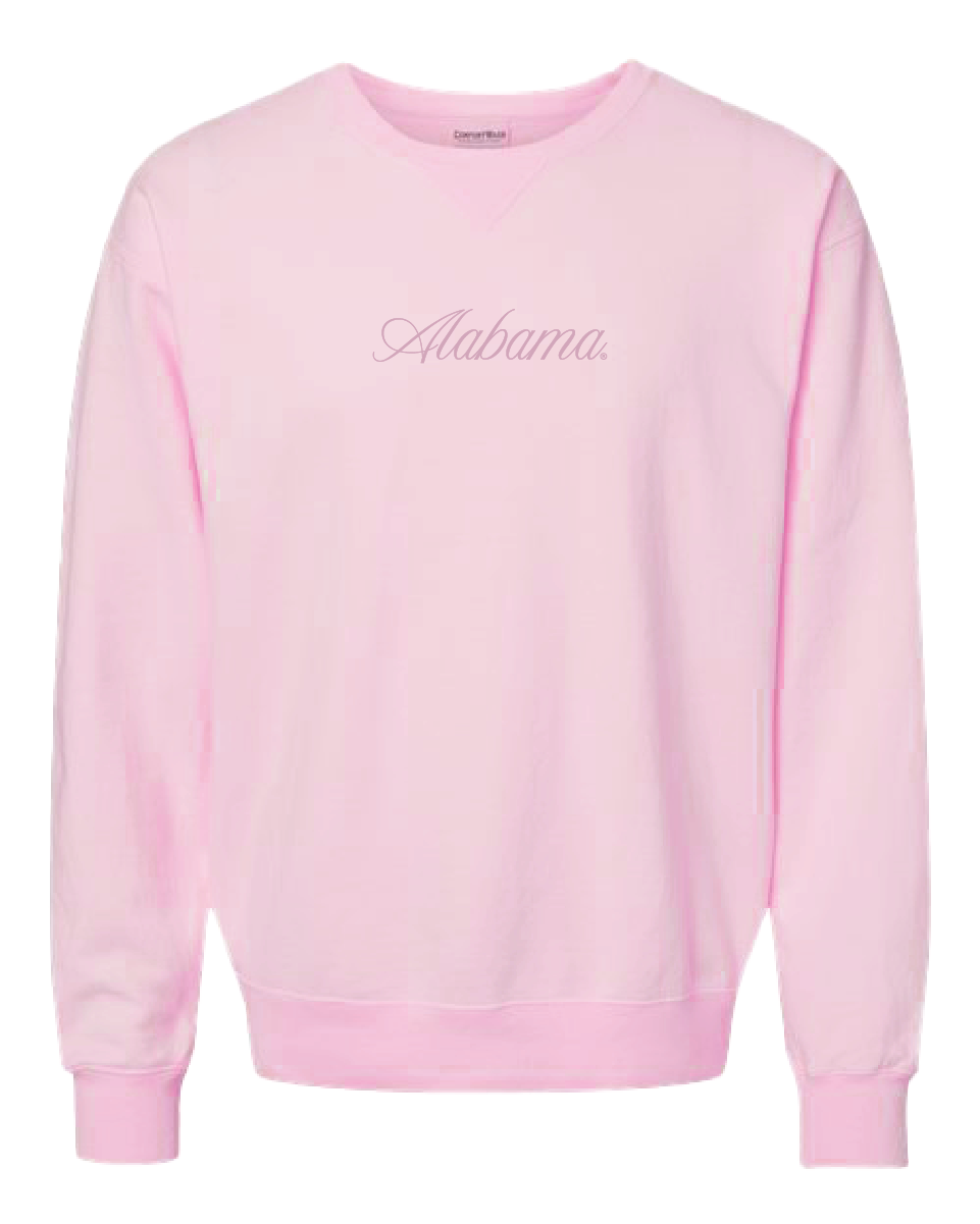 Cursive Alabama Tonal Crewneck