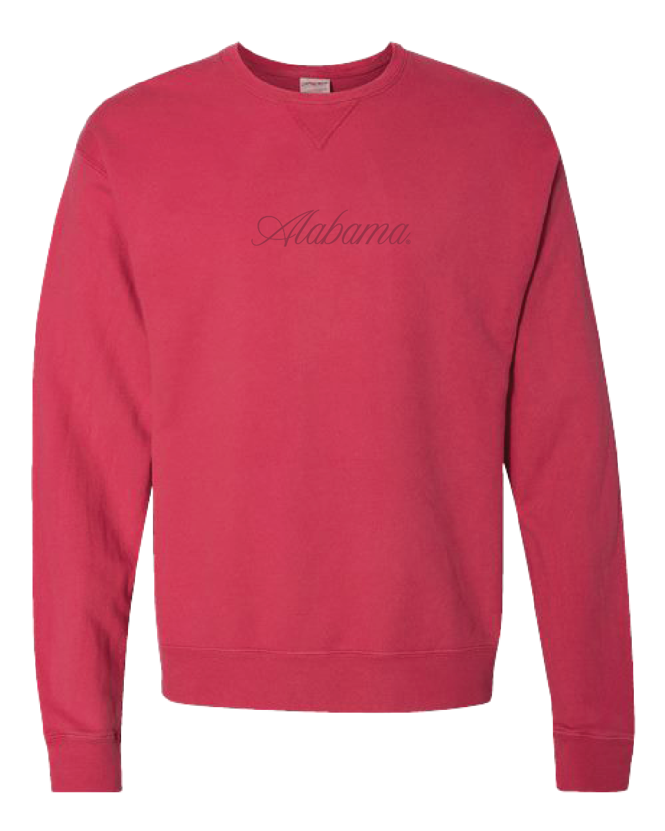 Cursive Alabama Tonal Crewneck