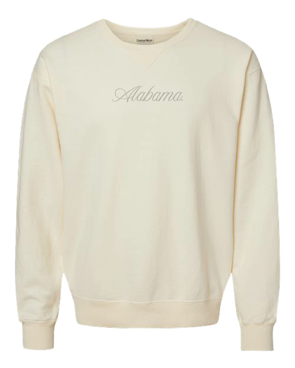 Cursive Alabama Tonal Crewneck