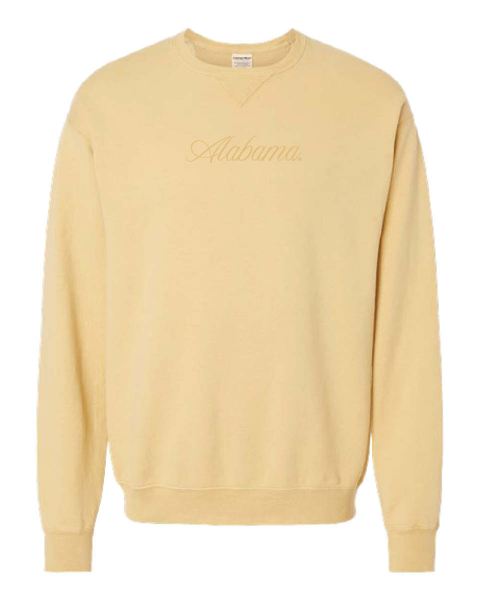 Cursive Alabama Tonal Crewneck