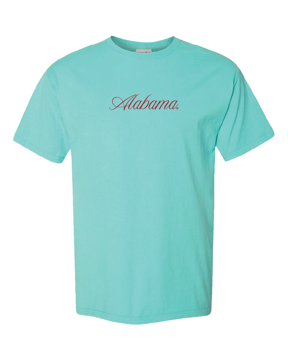 Cursive Alabama Crimson Tee