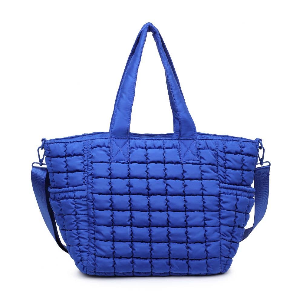 Dreamer - Quilted Nylon Tote: Cream