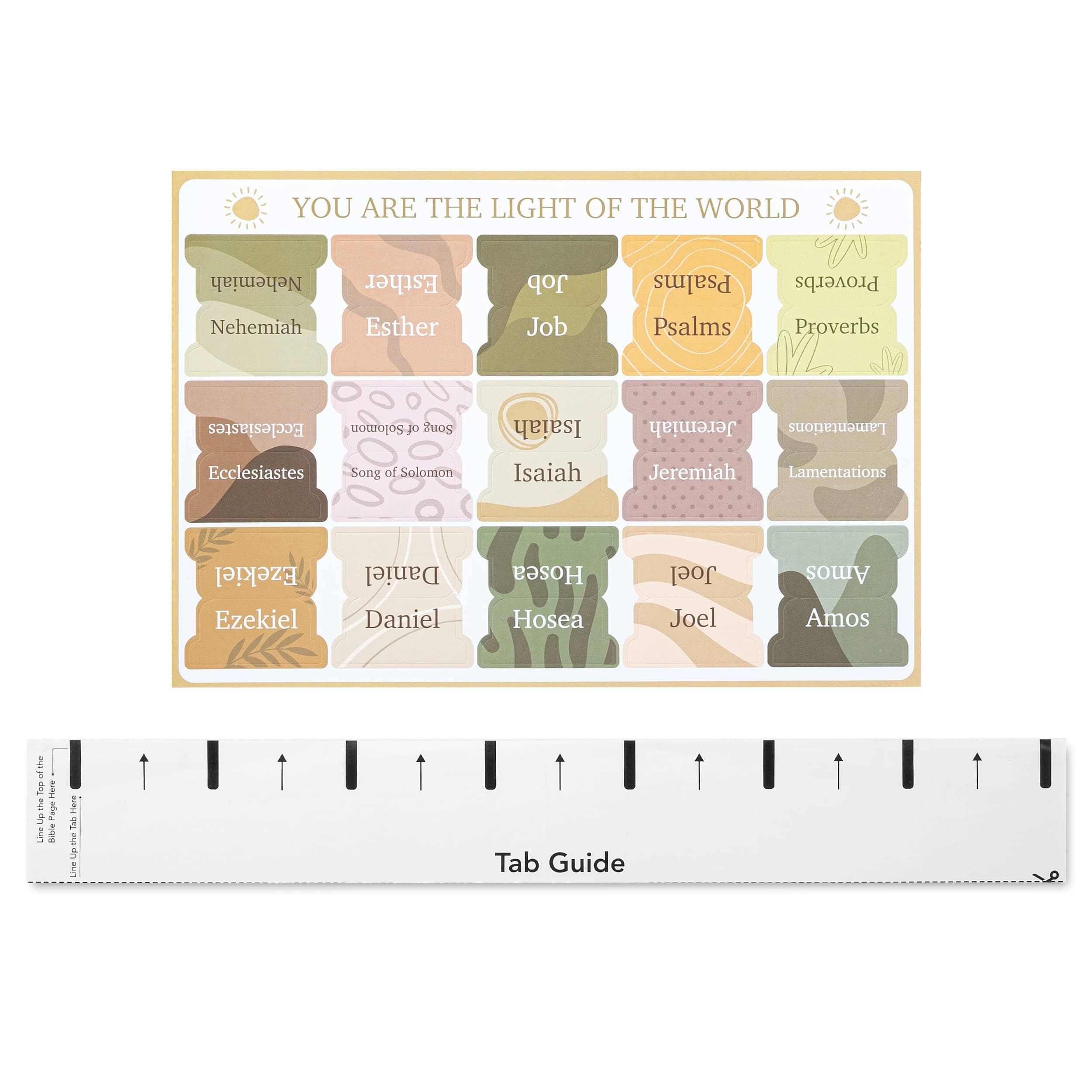 Laminated Bible Tabs 75 Pack