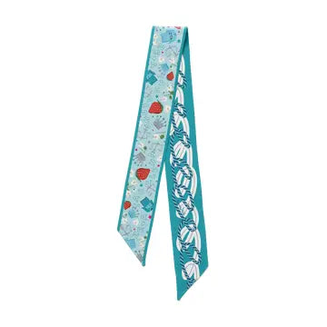 Saturday Silks Greek Skinny Scarfs