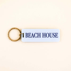 Beach House Keychain: Turquoise / Keychain on Card