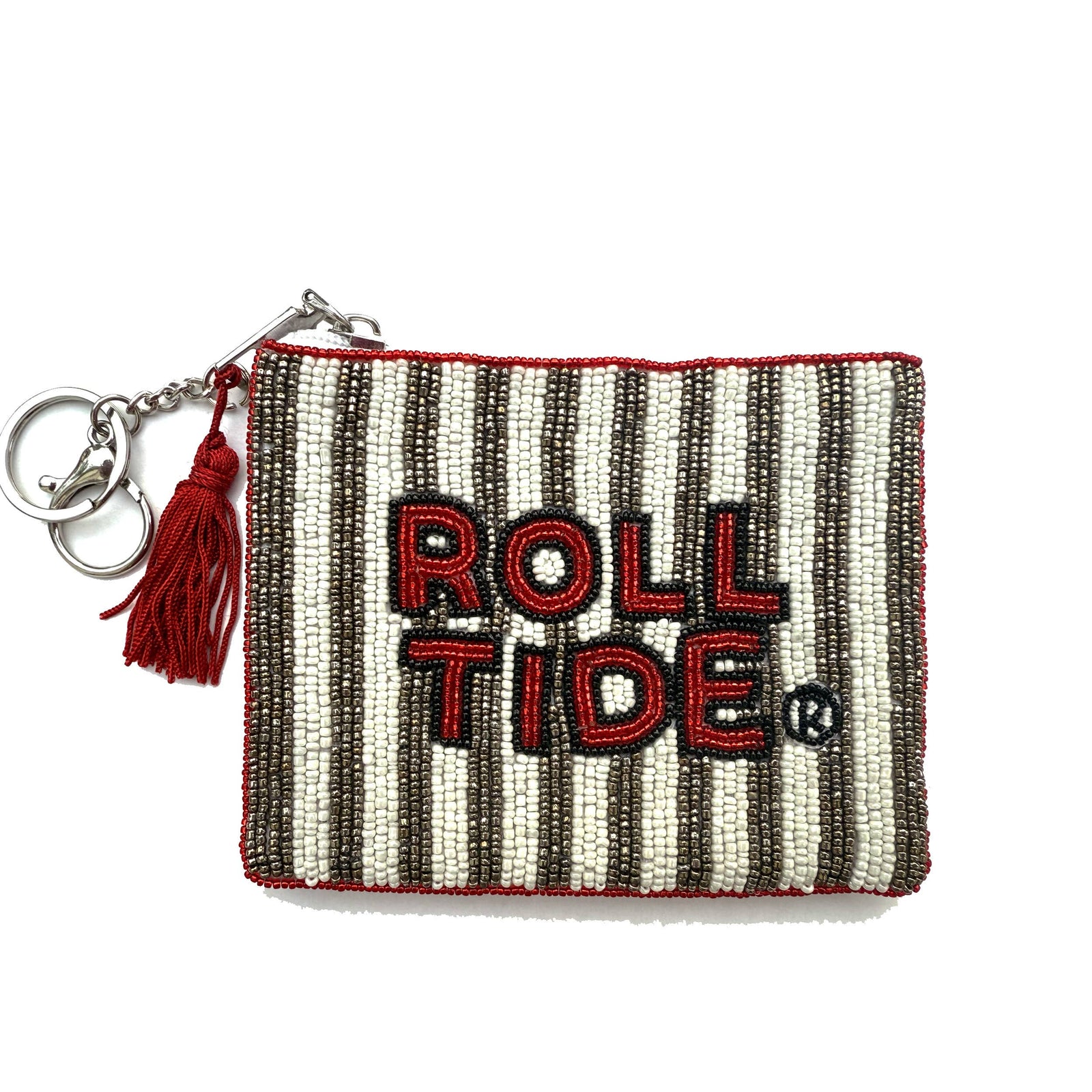 University of Alabama Beaded Coin Purse