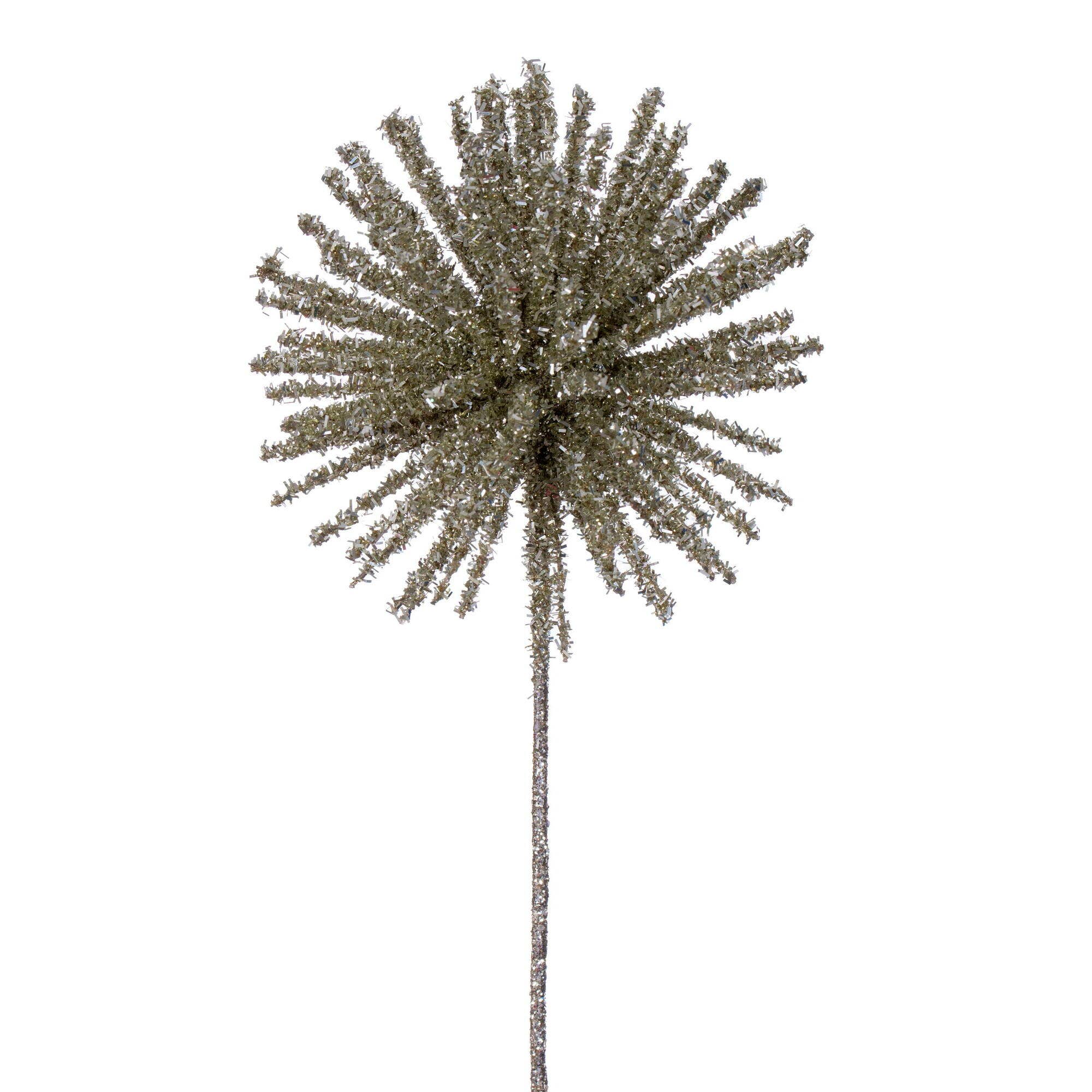 Vickerman 18" Champagne Spike Spray: Champagne / Plastic / 18"